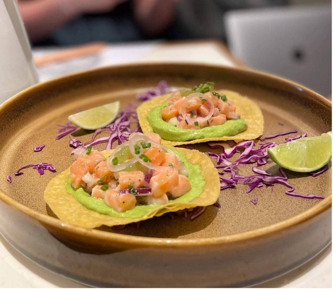 Salmon Tartare Tostada